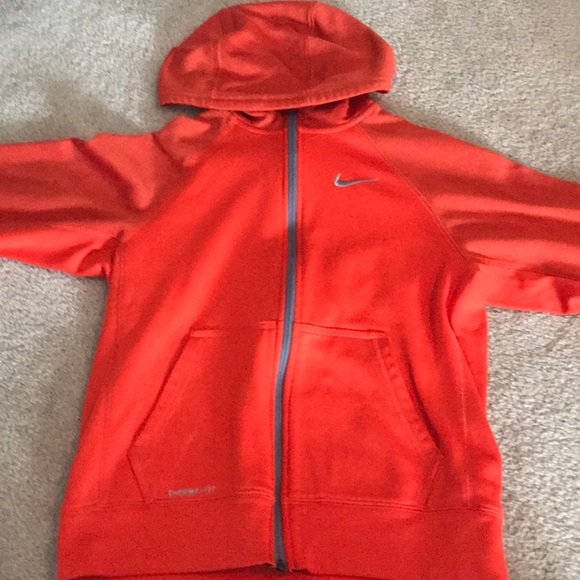 Nike Other - Boys orange Nike zip-up sweatshirt